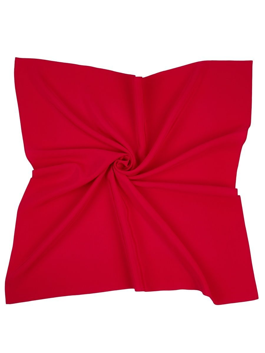 картинка Платок рубиновый красный 66*66 см магазина шелковой одежды и аксессуаров